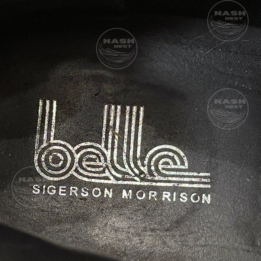 Belle by Sigerson Morrison 8 Black Leather Booties | Double Buckle Ankle Boots - Picture 3 of 10